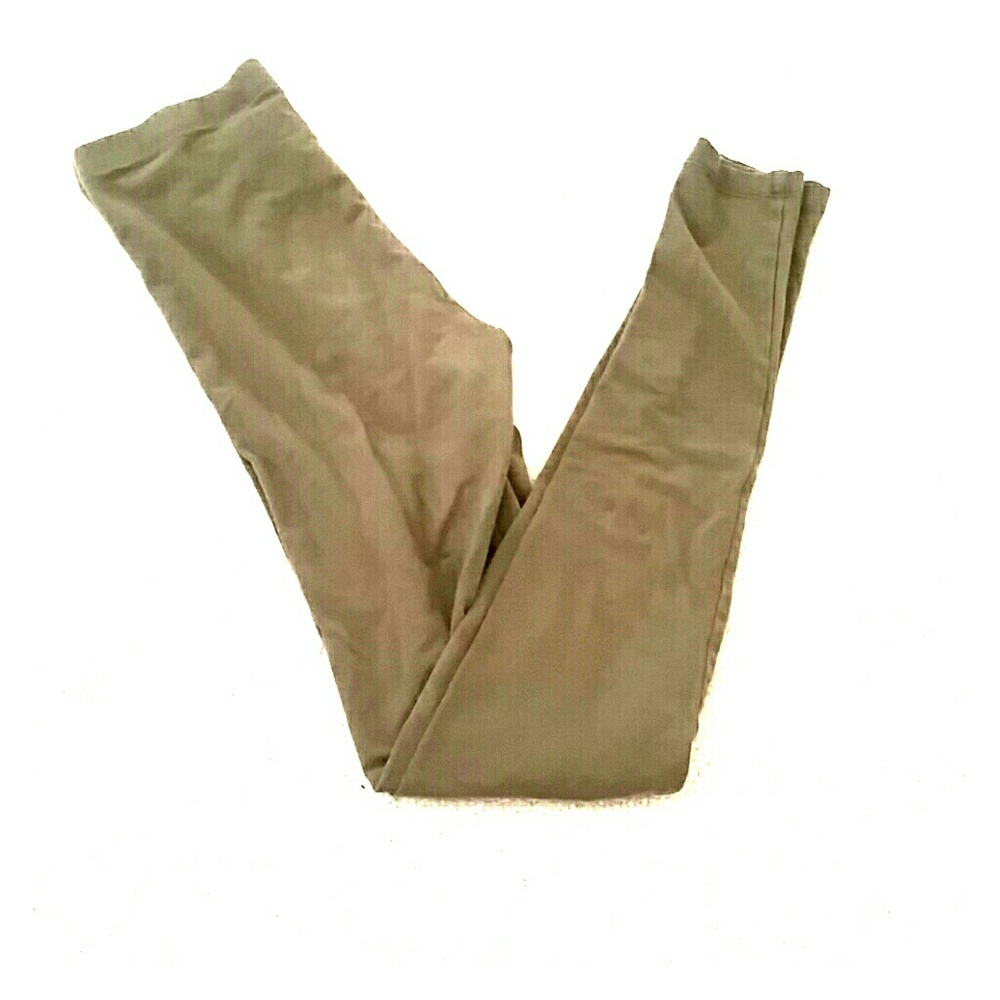Olive green leggings